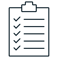 An illustration of a checklist.