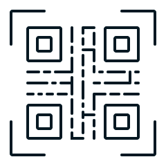 An illustration of a QR code.
