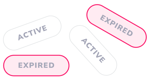 Member status pills: Active, Invited or Expired.
