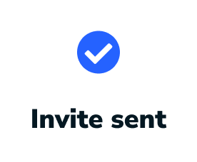 Confirmation that the invitation has been sent.