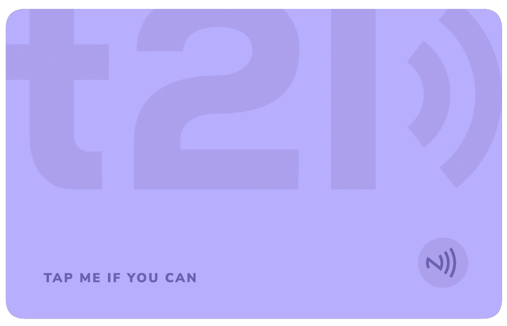 Simply Violet – tap2link NFC card